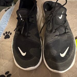 Women's Black and White Sneakers